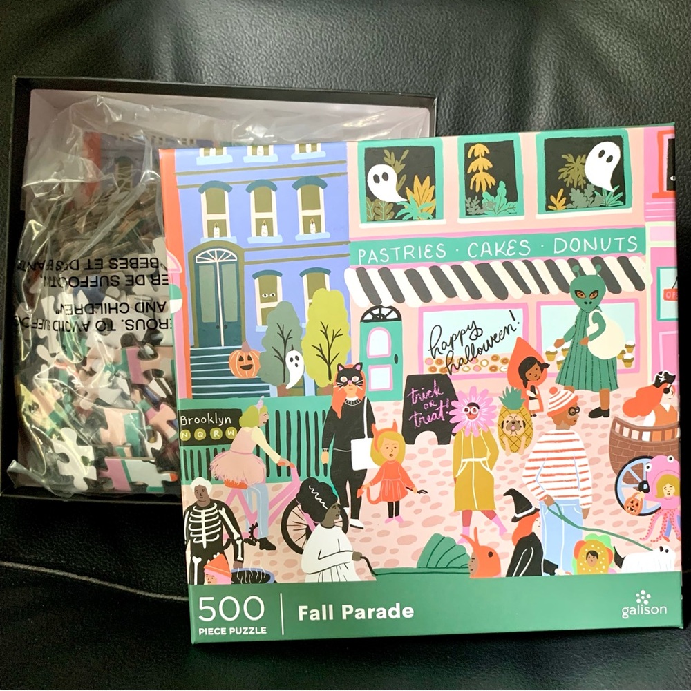 Galison FALL PARADE 500-Piece Puzzle By Bethany Robertson